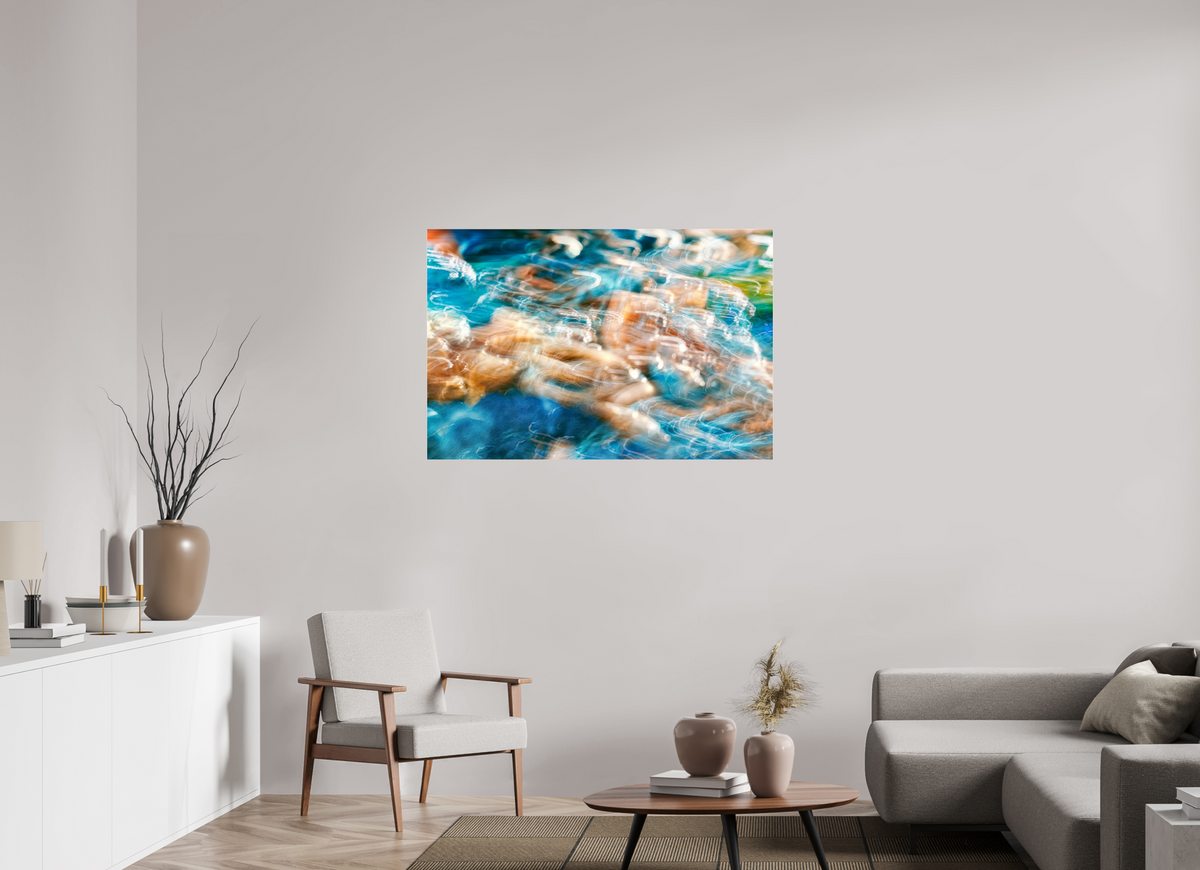120 x 80 cm, Tirage photo sous Verre acrylique La danse des eaux secrètes