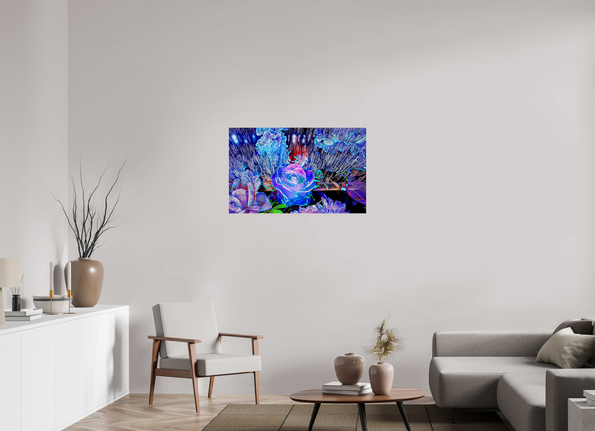 96 x 60 cm, Tirage photo contrecollé sur Dibond Lorsque la lumière se souvient des fleurs