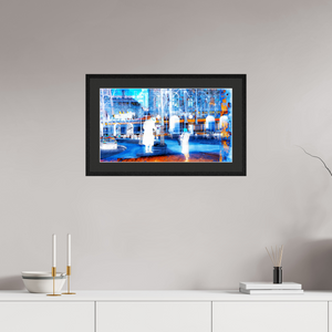64 x 36 cm, 5 Cadre Noir : Passe-Partout Noir lisière Blanche Ce que la ville montre à ceux qui s’arrêtent
