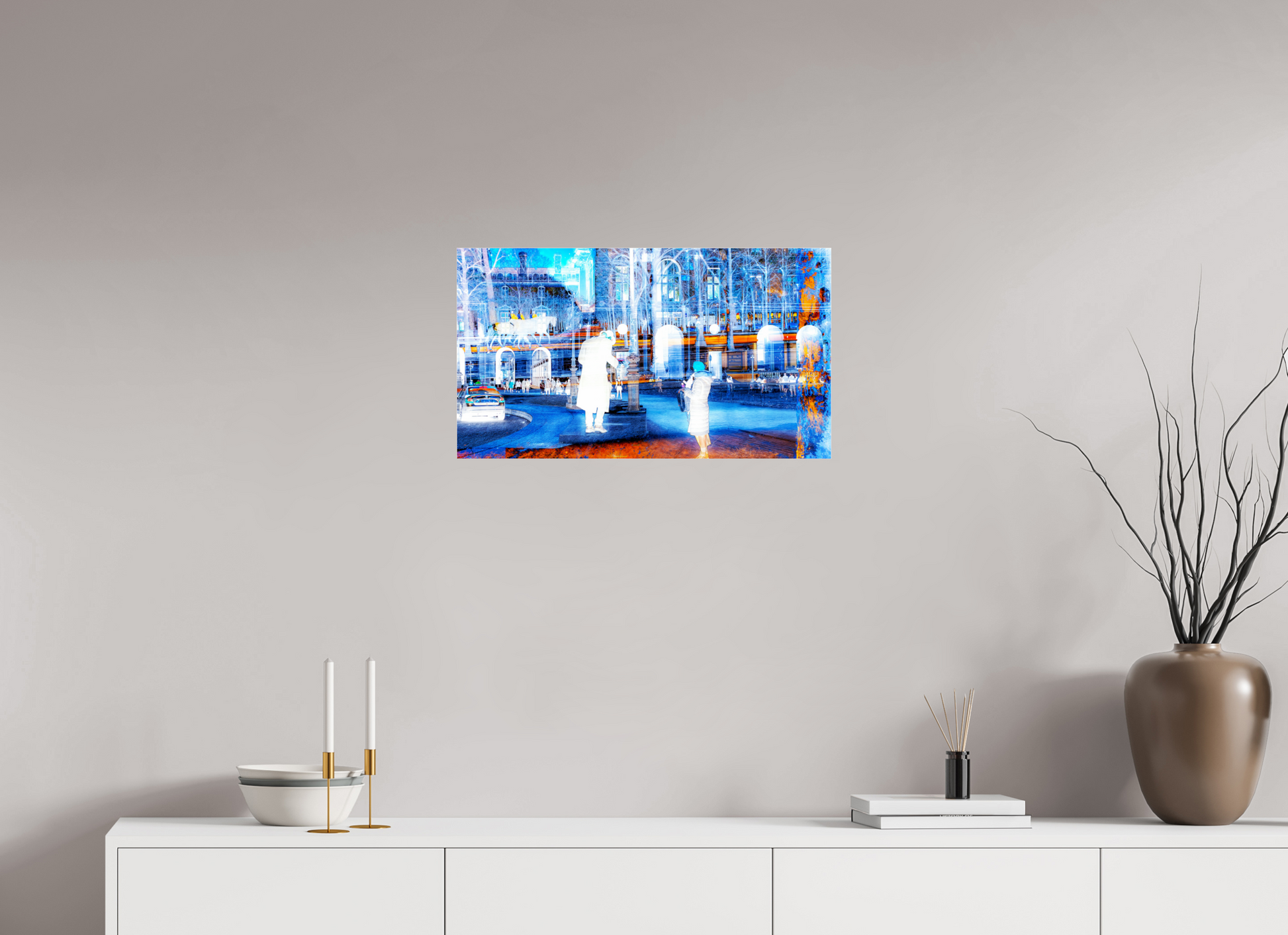 64 x 36 cm, 3 Tirage photo sous Verre acrylique Ce que la ville montre à ceux qui s’arrêtent