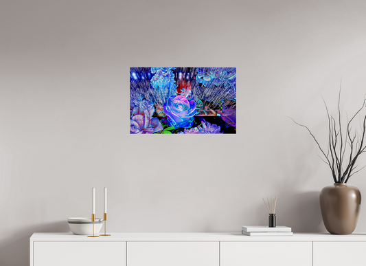 64 x 40 cm, 3 Tirage photo sous Verre acrylique Lorsque la lumière se souvient des fleurs