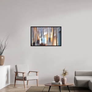 96 x 60 cm, Caisse américaine Noire Ruelle en apesanteur