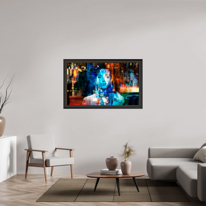 134,2 x 80 cm, Cadre Noir-Or Métropole Intérieure