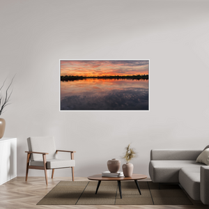 160 x 90 cm, Caisse américaine Blanche 6 Reflets d’un Même Ciel VI – L'Infini en Reflet