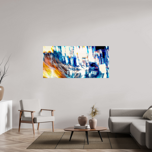 165,2 x 80 cm, 3 Tirage photo sous Verre acrylique L’onde blanche qui fissure la nuit