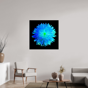 100 x 100 cm, Tirage photo sous Verre acrylique L’Astre Bleu