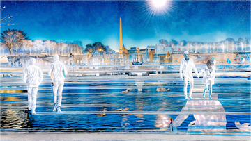 Main image Les pas flottaient au-dessus du temps