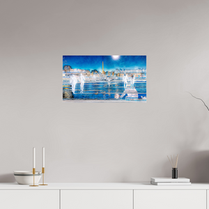 64 x 36 cm, 3 Tirage photo sous Verre acrylique Les pas flottaient au-dessus du temps