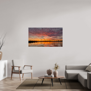 143 x 80 cm, Tirage photo sous Verre acrylique 15 Reflets d’un Même Ciel XV – L’Embrasement du Soir