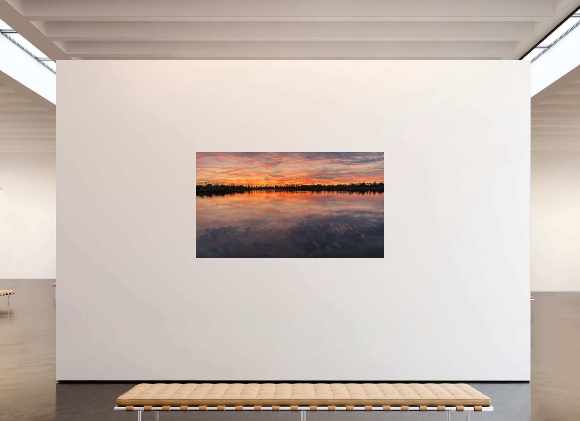 208 x 117 cm, Tirage photo sous Verre acrylique 6 Reflets d’un Même Ciel VI – L'Infini en Reflet