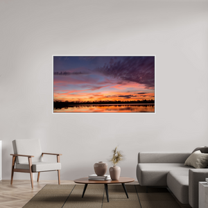 179,7 x 100 cm, Caisse américaine Blanche 12 Reflets d’un Même Ciel XII – Les Voiles du Crépuscule
