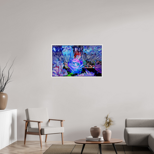 96 x 60 cm, 9 Caisse américaine Blanche Lorsque la lumière se souvient des fleurs