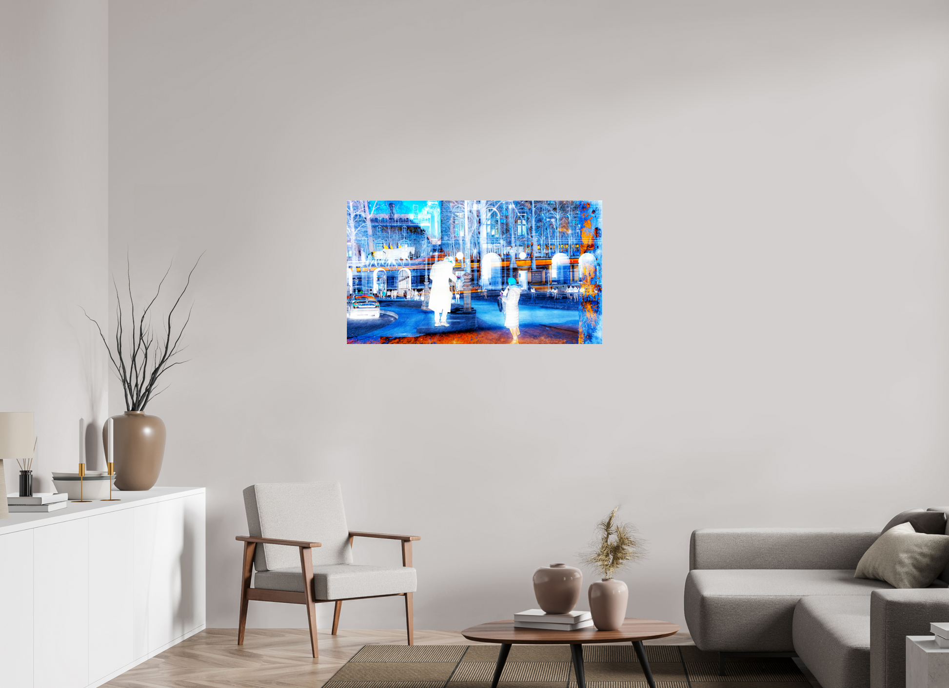 112 x 63 cm, 3 Tirage photo sous Verre acrylique Ce que la ville montre à ceux qui s’arrêtent