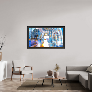144 x 81 cm, 11 Cadre Noir-Or Le seuil n’était pas une frontière, mais une invitation