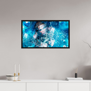 80 x 45 cm, Caisse américaine Noire Cristallisation