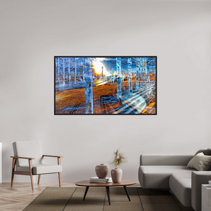 176 x 99 cm, 8 Caisse américaine Noire Quand les corps ont appris à se fondre dans la lumière