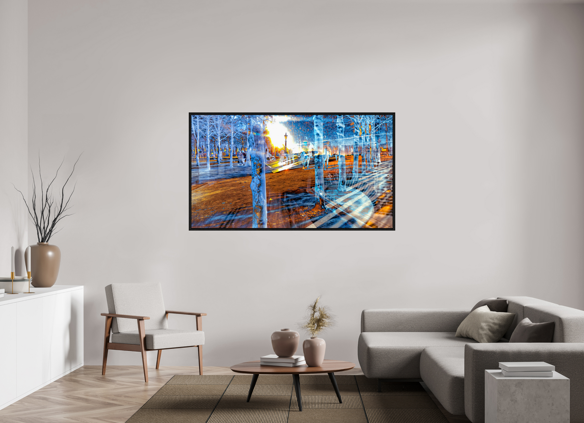 176 x 99 cm, 8 Caisse américaine Noire Quand les corps ont appris à se fondre dans la lumière