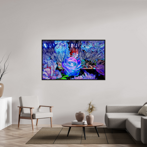 160 x 100 cm, 8 Caisse américaine Noire Lorsque la lumière se souvient des fleurs