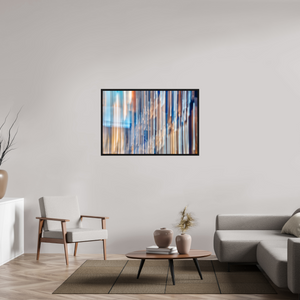 120 x 80 cm, Caisse américaine Noire Les cordes du monde