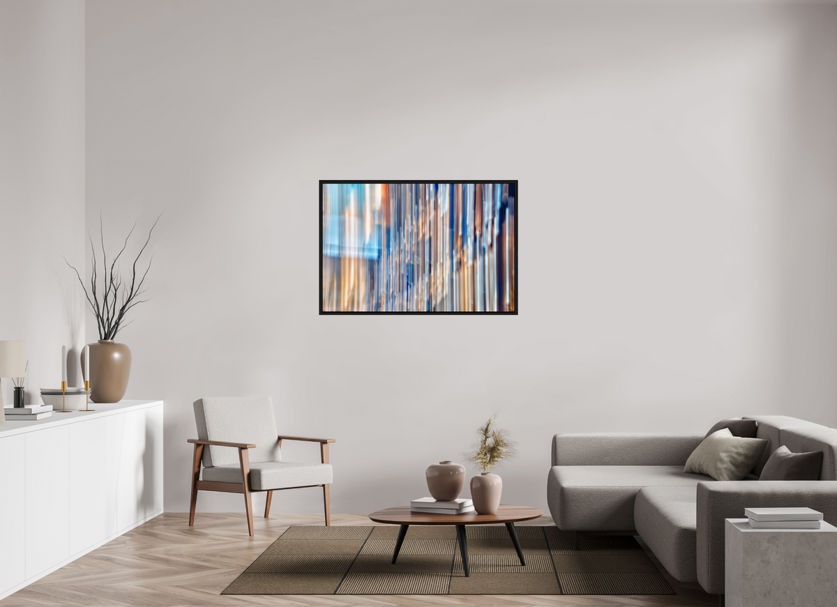 120 x 80 cm, Caisse américaine Noire Les cordes du monde