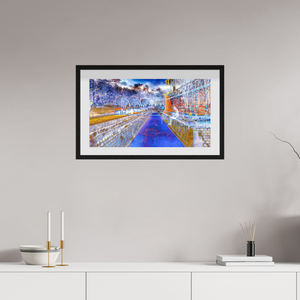 64 x 36 cm, 10 Cadre Noir Flottant Le jour où l’eau est devenue une frontière