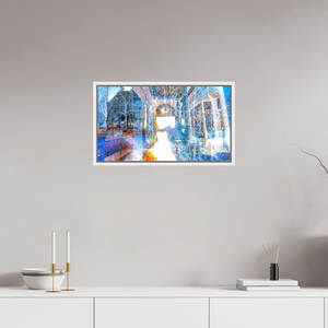64 x 36 cm, 9 Caisse américaine Blanche Le seuil n’était pas une frontière, mais une invitation