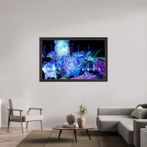 160 x 100 cm, 11 Cadre Noir-Or La Rosée des Étoiles