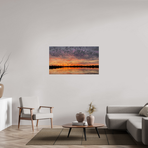 128 x 72 cm, Tirage photo sous Verre acrylique 9 Reflets d’un Même Ciel IX – Le Souffle d’Ambre