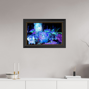64 x 40 cm, 11 Cadre Noir-Or La Rosée des Étoiles