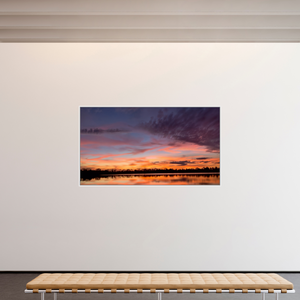 215,6 x 120 cm, Caisse américaine Blanche 12 Reflets d’un Même Ciel XII – Les Voiles du Crépuscule