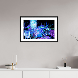 64 x 40 cm, 4 Cadre Noir : Passe-Partout Blanc La Rosée des Étoiles