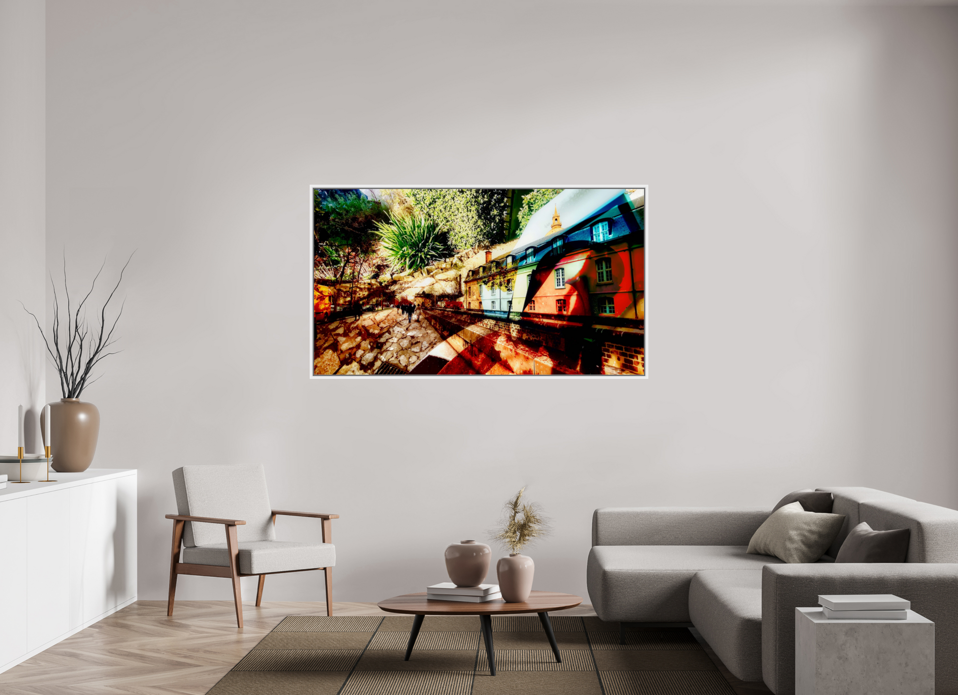 176 x 99 cm, 9 Caisse américaine Blanche Les maisons sous l’écorce du monde