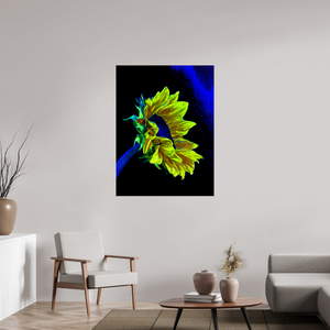 90 x 120 cm, Tirage simple sur papier photo Fuji Crystal Pearl L’or perdu dans le bleu du silence
