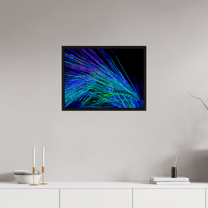 60 x 45 cm, Caisse américaine Noire Danse des Épis Électriques