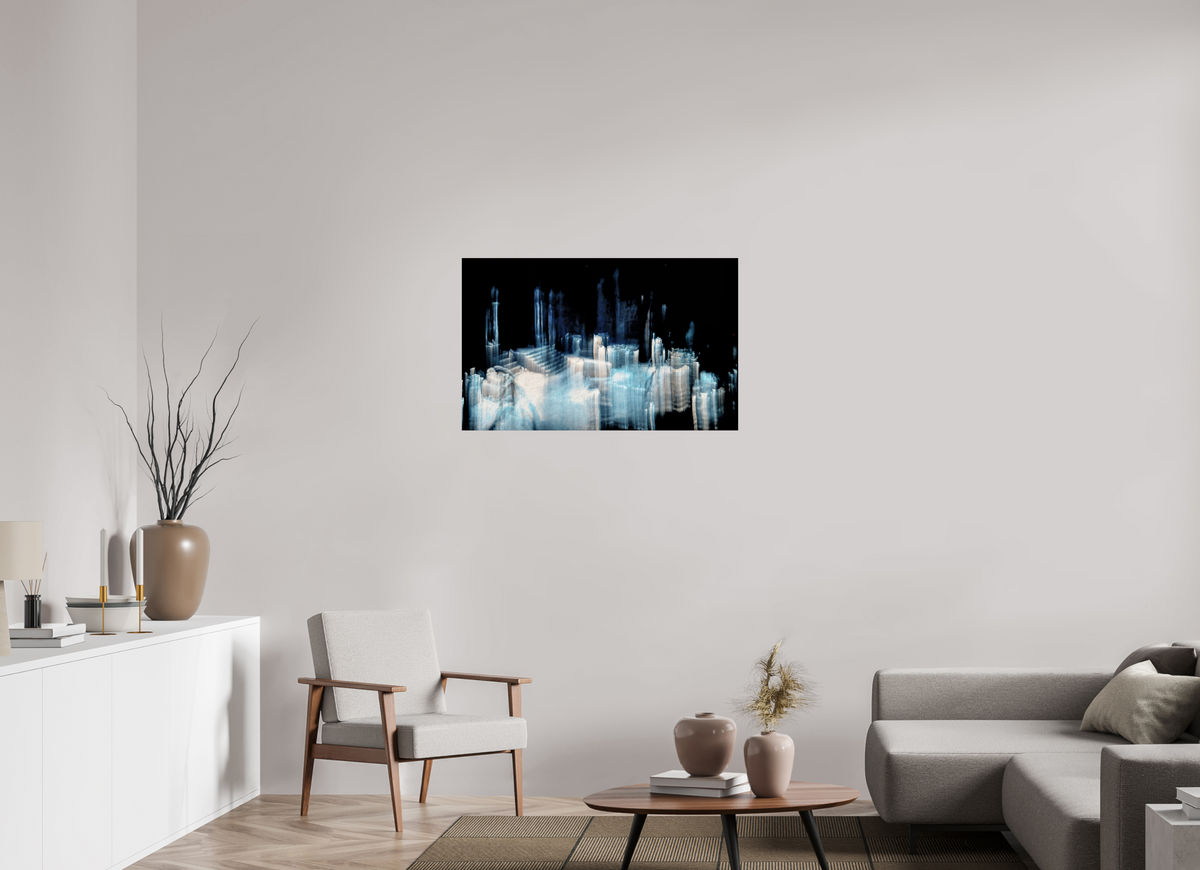 96 x 60 cm, Tirage photo sous Verre acrylique Cathédrale de glace brisée