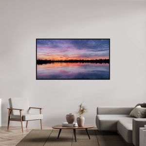 183,4 x 100 cm, Caisse américaine Noire 1 Reflets d’un Même Ciel I – Naissance du Feu