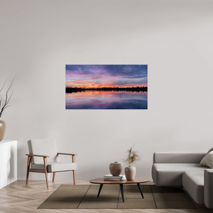 146,8 x 80 cm, Tirage photo sous Verre acrylique 1 Reflets d’un Même Ciel I – Naissance du Feu