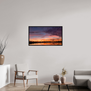 107,8 x 60 cm, Caisse américaine Noire 12 Reflets d’un Même Ciel XII – Les Voiles du Crépuscule