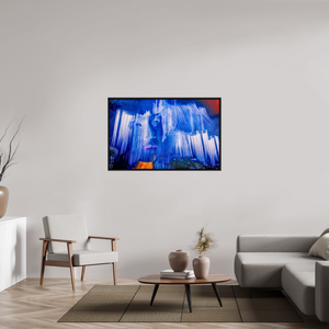 126,4 x 80 cm, Caisse américaine Noire Sous la Pluie de Lumière