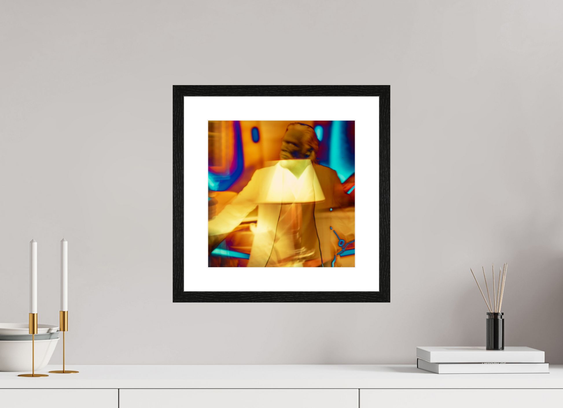 30 x 30 cm, 5 Cadre galerie avec passe-partout sf