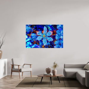 159,6 x 100 cm, 3 Tirage photo sous Verre acrylique La fleur qui rêvait d’étoiles