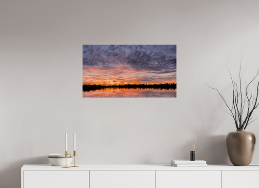 80 x 45 cm, Tirage photo sous Verre acrylique 7 Reflets d’un Même Ciel VII – Dernier Chant du Soir