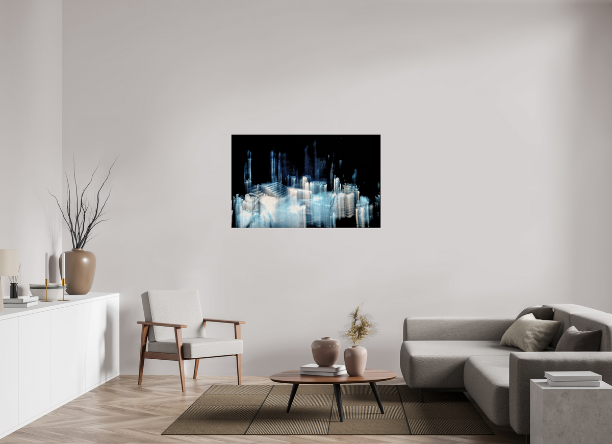 128 x 80 cm, Tirage photo contrecollé sur Dibond Cathédrale de glace brisée