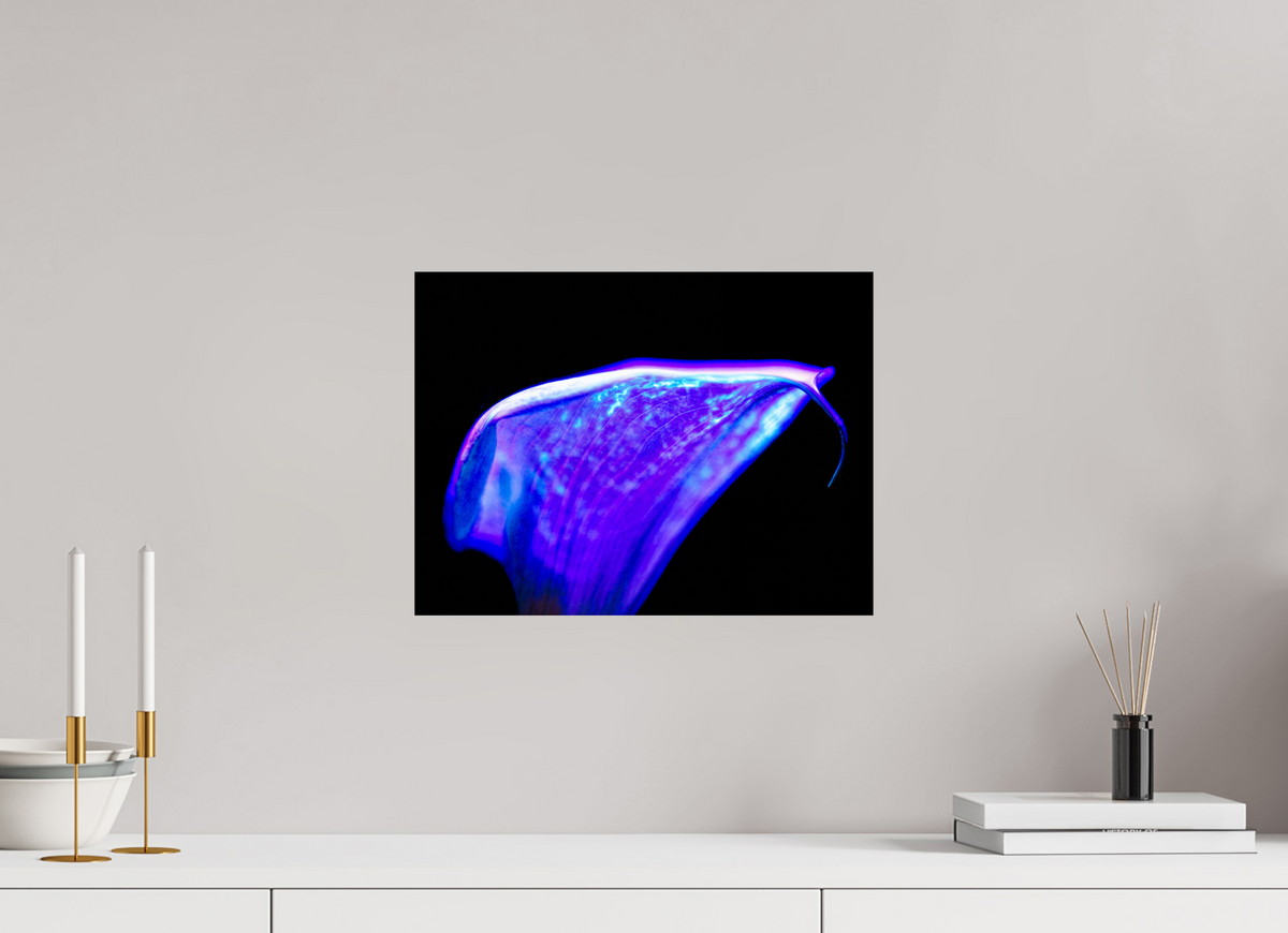 40 x 30 cm, Tirage photo contrecollé sur Dibond Une vague pourpre au bord du silence