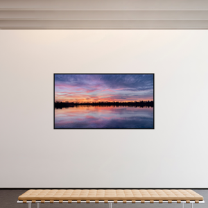 220,1 x 120 cm, Caisse américaine Noire 1 Reflets d’un Même Ciel I – Naissance du Feu