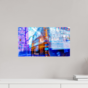 48 x 27 cm, Tirage photo contrecollé sur Dibond Le mur de lumière n’a rien interrompu