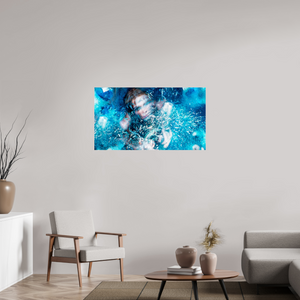 112 x 63 cm, Tirage photo sous Verre acrylique Cristallisation