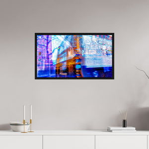80 x 45 cm, Caisse américaine Noire Le mur de lumière n’a rien interrompu