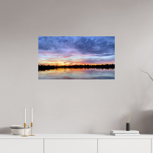 80 x 45 cm, Tirage photo sous Verre acrylique 2 Reflets d’un Même Ciel II – Le Souffle Pourpre