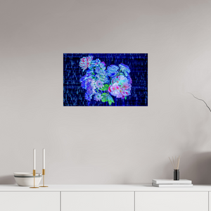 64 x 40 cm, Tirage photo contrecollé sur Dibond Floraisons au cœur du code stellaire